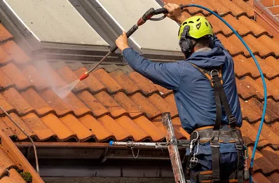 Démoussage et hydrofuge de toiture à Henneveux